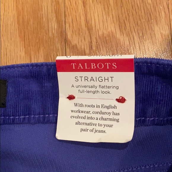 Talbots Flawless Five-Pocket Straight corduroy NWT - Picture 10 of 15